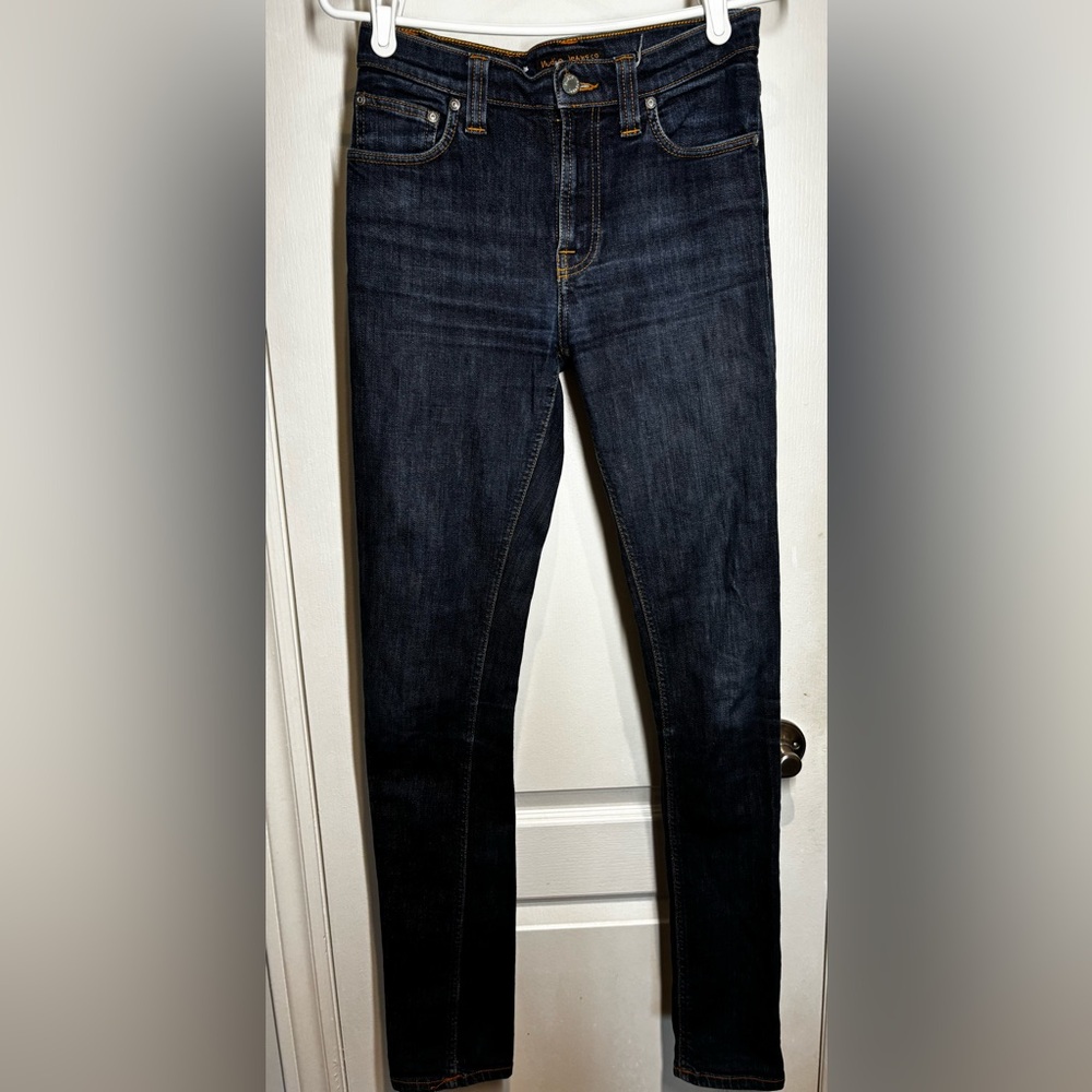 Nudie Jeans Blue Straight Leg Denim for Versatile Style